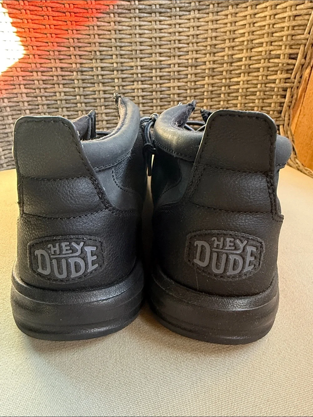 HEYDUDE Black Men’s Wally Mid GripR Classic Boots